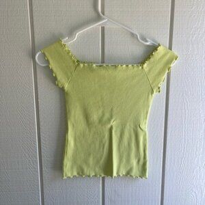 Aeropostale Light Green Crop Top